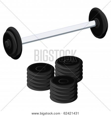 Vector Weights Illustration Isolated On White Background