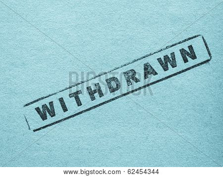 Withdrawn
