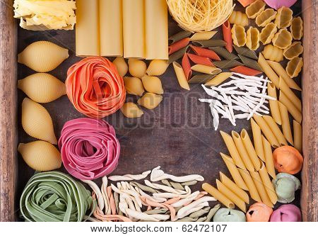 Collection Of Different Types Of Italian Pasta