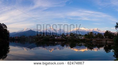 Reflections In Phewa Tal