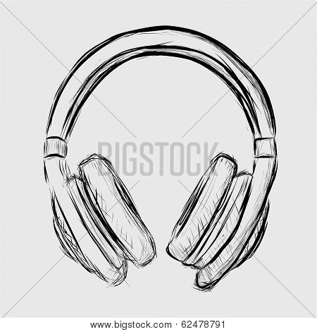 Headphones sketch