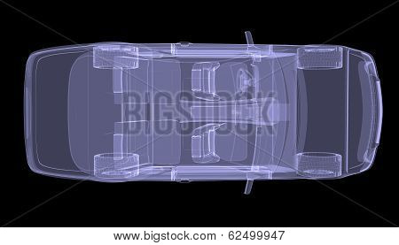 X-ray concept car. Top view