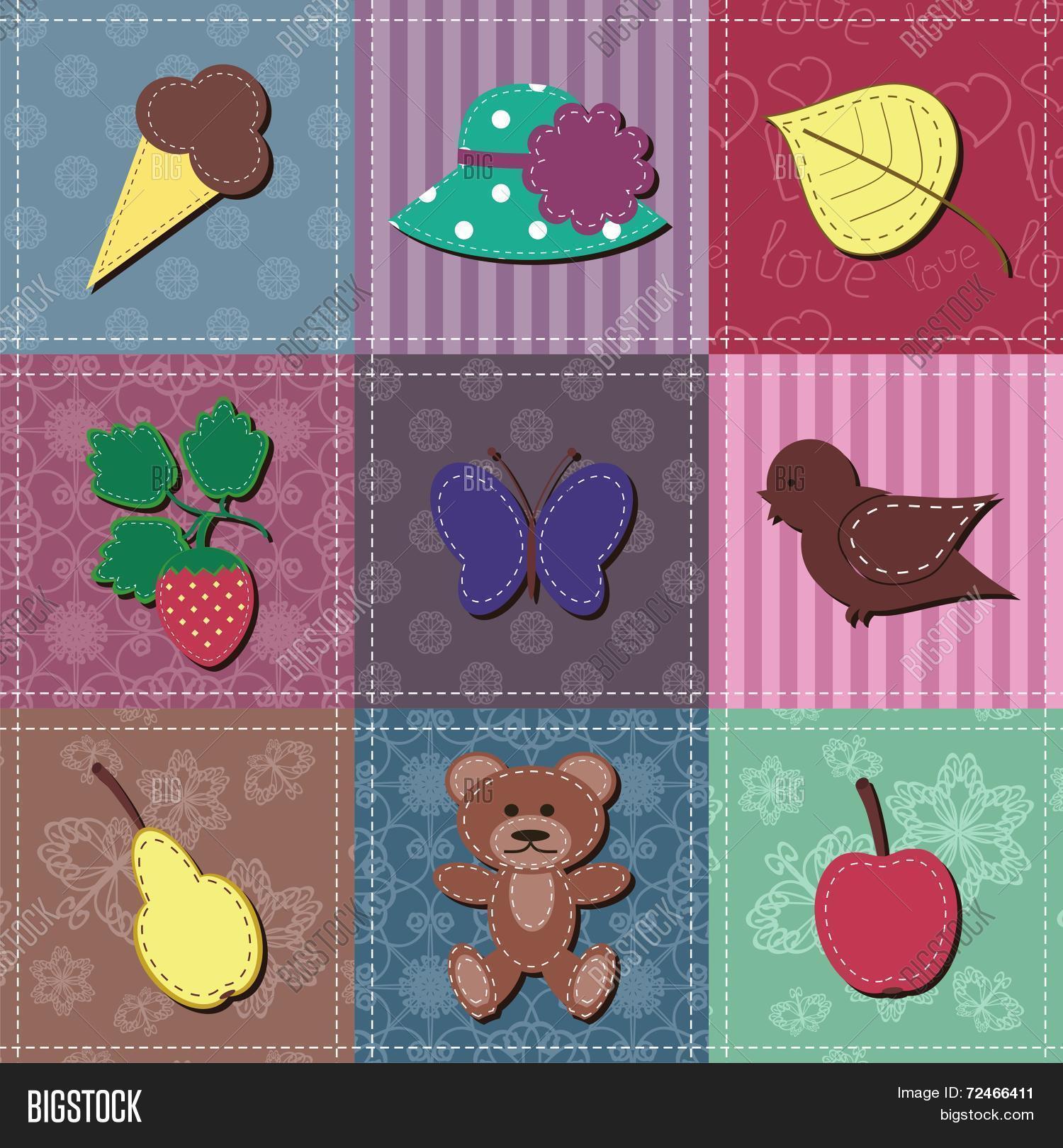 Patchwork Background Vector & Photo (Free Trial) | Bigstock