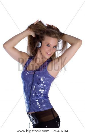 Girl With Earphones