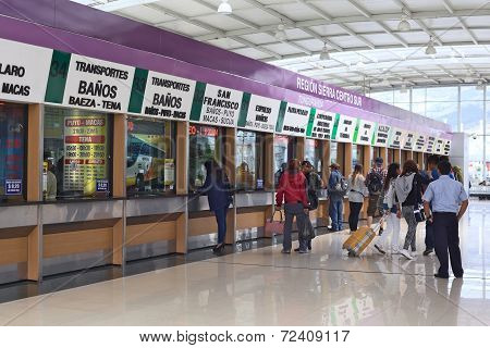 Quitumbe Bus Terminal in Quito, Ecuador