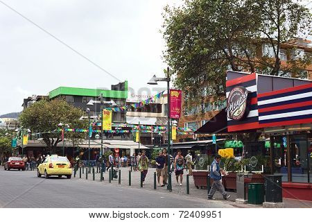 Plaza Foch in Quito, Ecuador