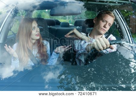 Gabby Woman In A Car