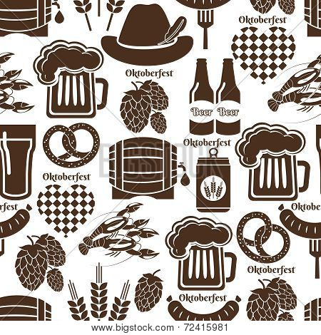 Oktoberfest seamless background pattern