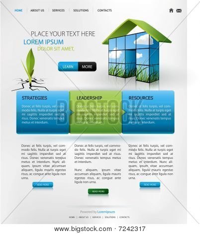 Web ontwerpsjabloon