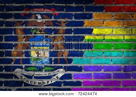 Dark Brick Wall - Lgbt Rights - Michigan