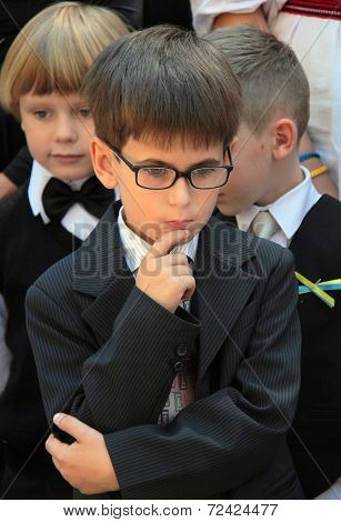 Schoolboy In Glasses