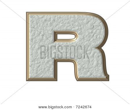 3D Buchstabe R