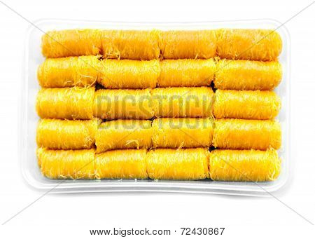 Gold Egg Yolks Thread Dessert  Call Foi Thong In Thai In Pack