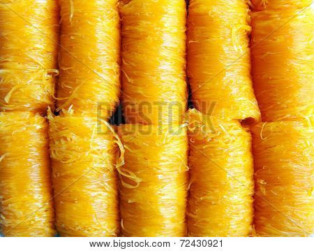 Gold Egg Yolks Thread Fios De Ovos Call Foi Thong
