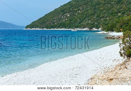 Summer View Of Antisamos Beach (greece,  Kefalonia).