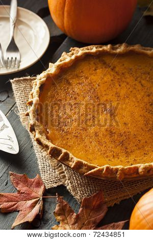Homemade Pumpkin Pie For Thanksigiving