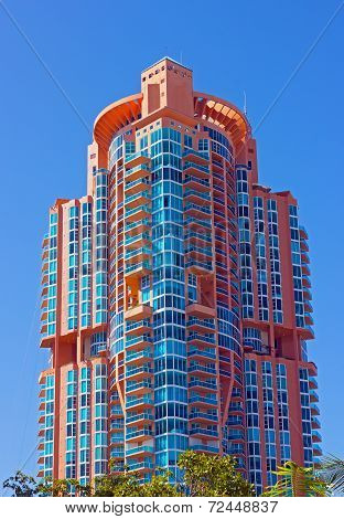 A view of city skyscraper in Miami Beach