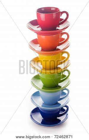 Colorful Rainbow Cups