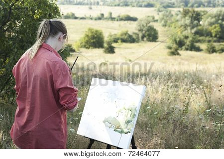 Artist On The Plain Air
