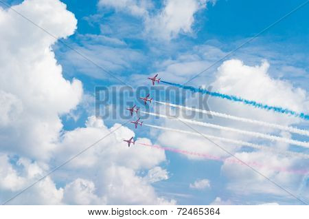 Aerobatic Team In Action