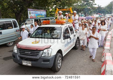 Rayong Vegetarian Festival In Rayong Province, Thailand.