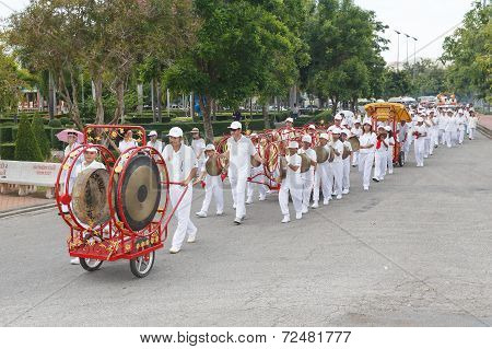 Rayong Vegetarian Festival In Rayong Province, Thailand.