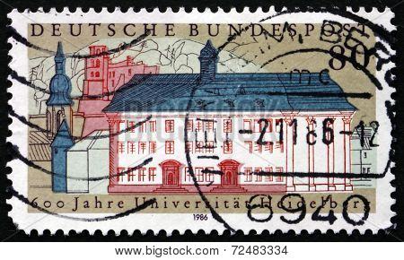 Postage Stamp Germany 1986 Heidelberg University