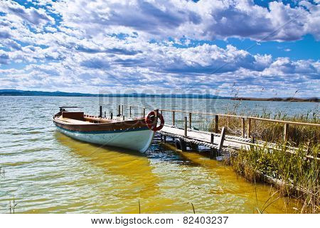 boat waiting for the ferryman