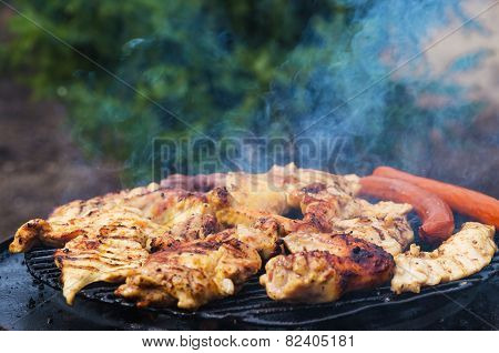 Grilling The Meat