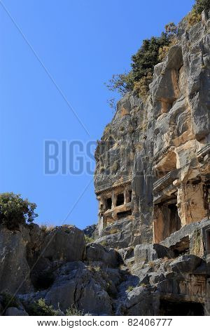 Ancient Dead Town In Myra Demre Turkey