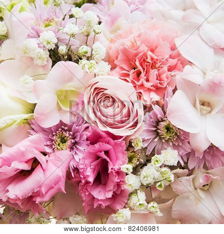 Beautiful Flowers Background For Wedding Scene