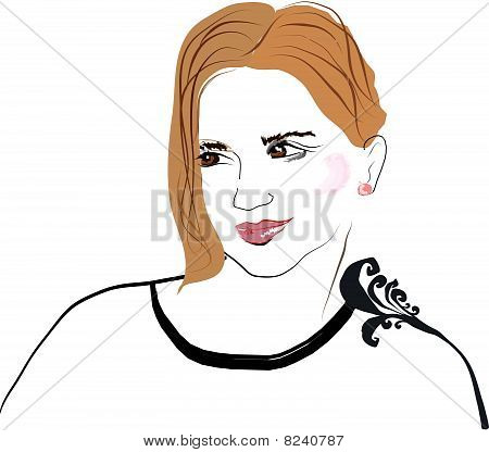 Mädchen-Gesicht