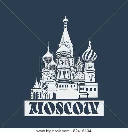 Vector Moscow Saint Basil's Cathedral