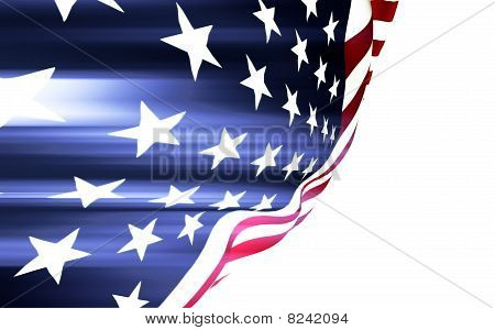 Bandera brillante USA