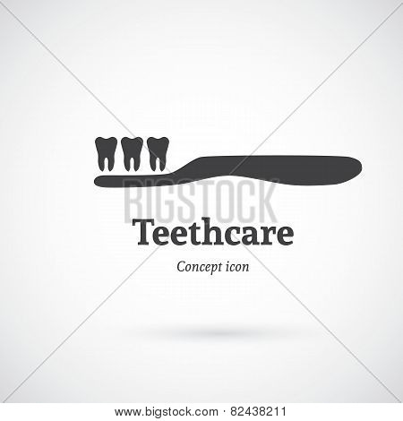 Tooth care concept icon