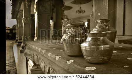 Thaipusam Pots - Monochromatic