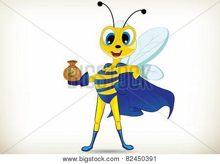 Fun Superhero Bee
