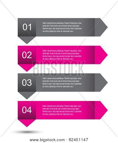 Modern design template, can be used for info-graphics,graphic or website layout vector