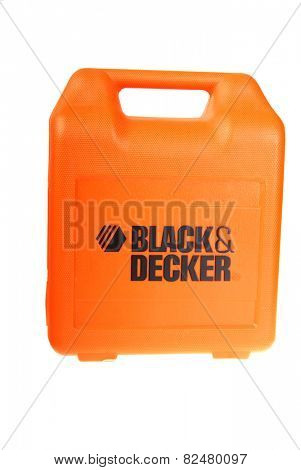 Hayward, CA - February 3, 2015: Black & Decker multi-piece tool kit - illustrative editorial