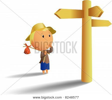 Nuori kulkuri suosikki risteys