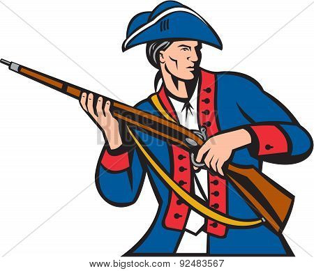 American Patriot Militia Musket Retro