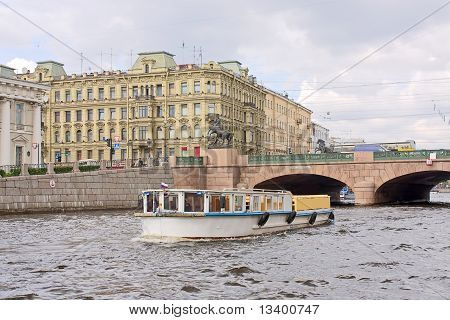 Anichkov most a řeky Fontanka