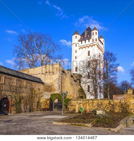 ELTVILLE, GERMANY - JAN 6, 2013: famous Castle in Eltville in Germany
