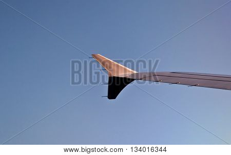 Wing Of Aircraft In The Sky