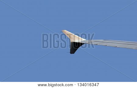 Wing Of Aircraft In The Sky