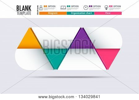Diagram Template, Organization Chart Template. Flow Template, Blank Diagram For Replace Text, White