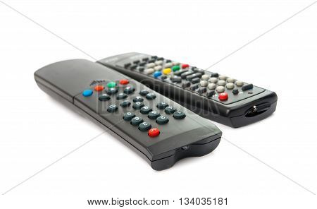 TV remote control isolated on white background
