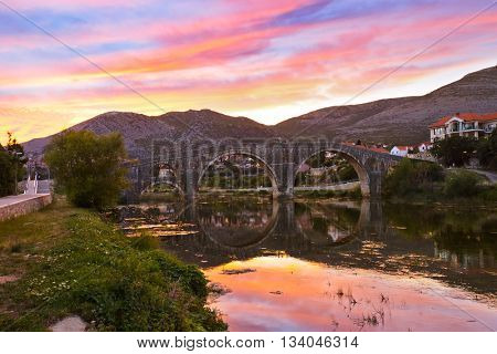 Old bridge in Trebinje - Bosnia and Herzegovina - architecture travel background