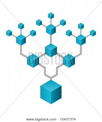 Albero astratto rete