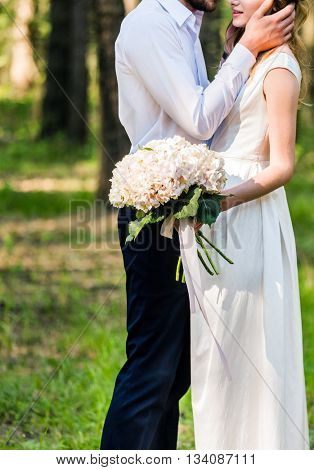 wedding in the forest